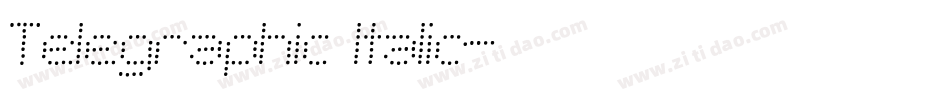 Telegraphic Italic字体转换